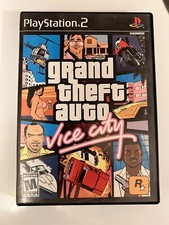 PS2 Sony Play Station 2 Grand Theft Auto Vice City Video Game Poster 2002