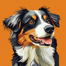 Australian Shepherd Wall Decal Sticker 18X18cm Large