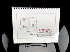 Máquina de coser Singer Start 1304 manual de instrucciones reimpresión encuadernada en espiral
