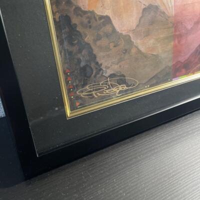 【Guru Land山 】直筆サイン入り アートプリント Mtg Magic Art Print Guru Land / Terese Nielsen Autographed