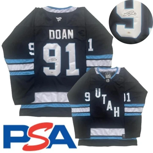 Josh Doan Signed Jersey PSA/DNA Autographed Utah Hockey Club Mammoth