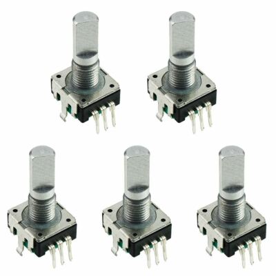 5 x 20mm Rotary Encoder with Switch 6mm D Shaft