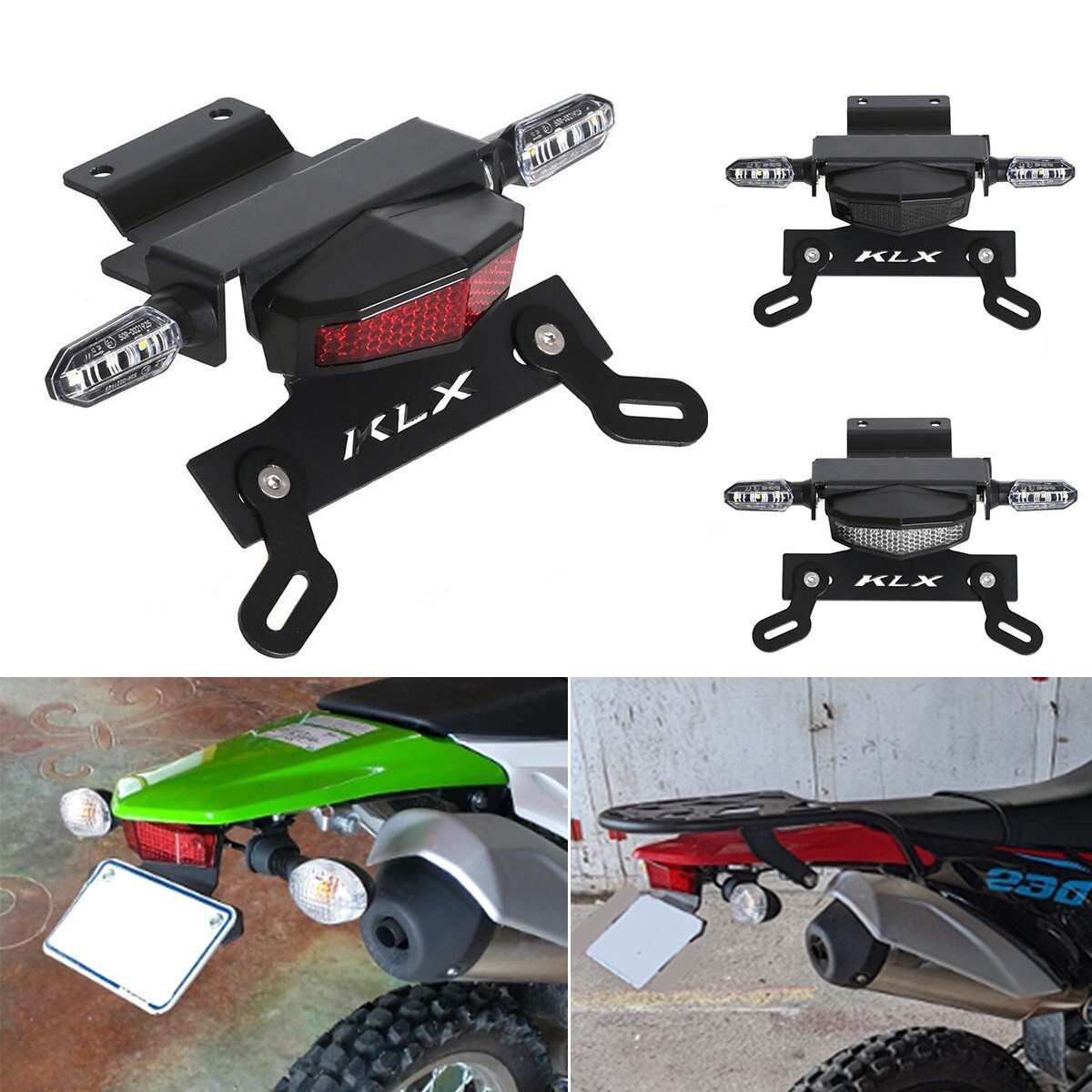 Short Fender Eliminator LED Tail Light Turn Signal For KAWASAKI