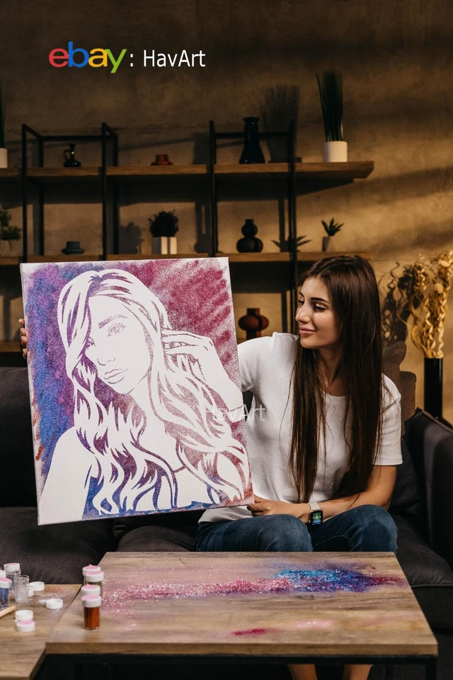 Birthday Gift portrait on Birthday party Anniversary Gift Wedding gift - Image 2 of 4