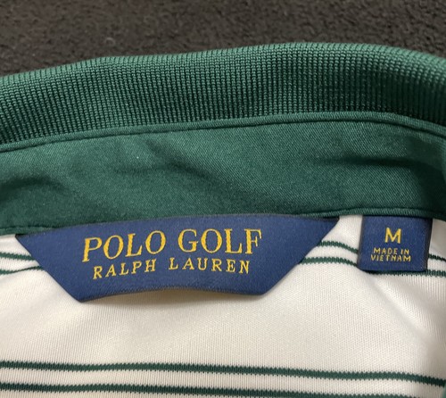 Ralph Lauren Polo Golf US Open Oakmont 2016 White Green Striped Shirt Men’s Med - Picture 5 of 12
