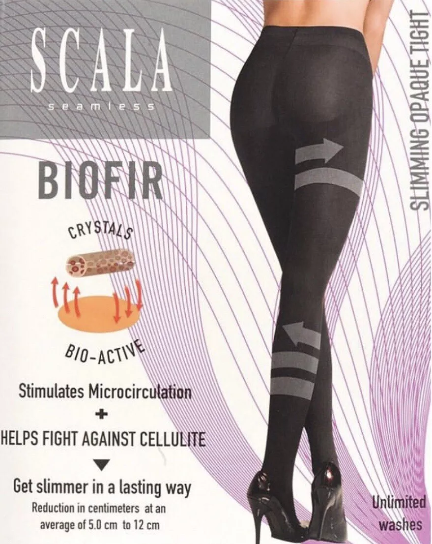 SCALA ANTI-CELLULITE Shapewear Slimming Control Black TIGHTS 1 Pair