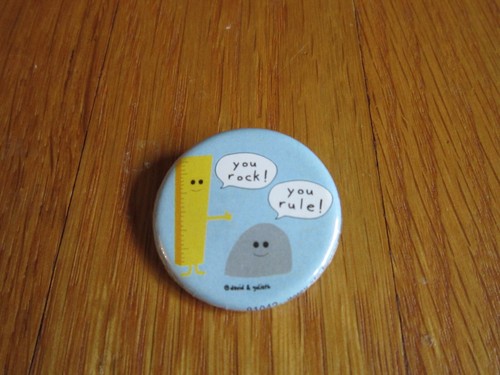 David & Goliat Pin Button Pinback 2005 You Rock You Rule Coleccionable ENVÍO GRATUITO - Imagen 3 de 11