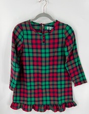 Jammies for your Families Girls Nightgown 7-8 Plaid Red Green Flannel Christmas