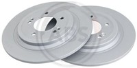 2X A.B.S. 18574 Bremsscheibe Hinten FüR Hyundai Kia