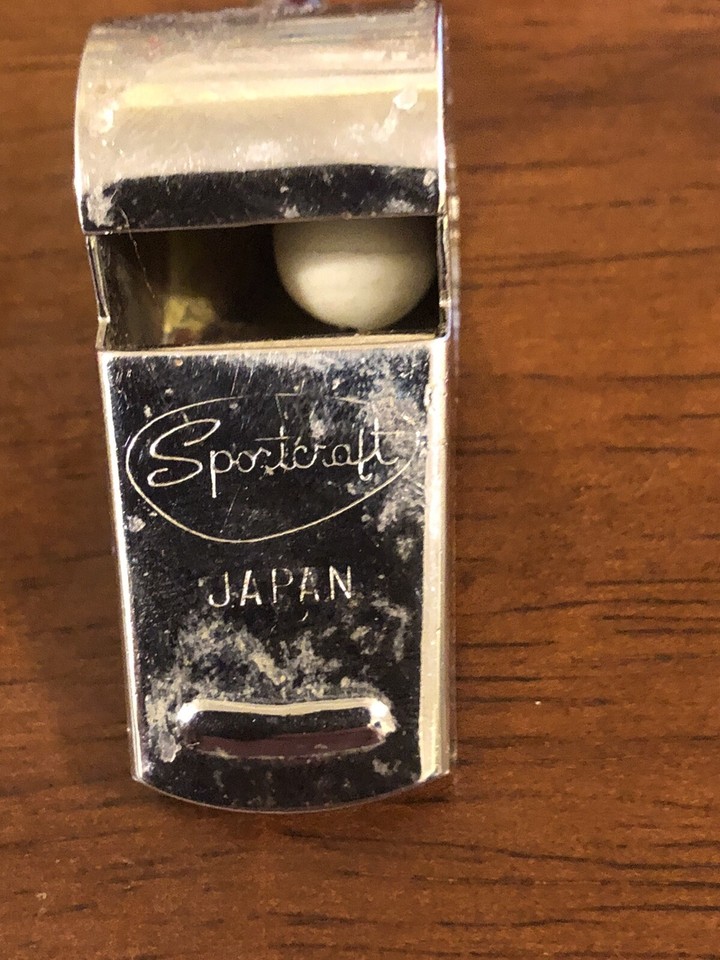 Sifflet Métal Vintage Sportscraft – Fabriqué Au Japon (1950's)