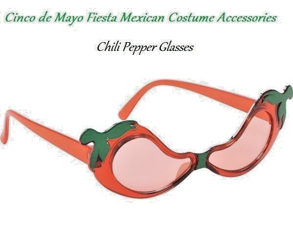Chilli Pepper Eyeglasses Costume Accessories Unisex Chilli Pepper Eyeglasses Costume Accessories Unisex