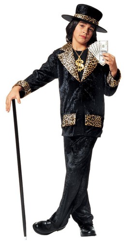 Kids Mac Daddy Pimp Costume - Child Small (4-6) - Picture 2 of 2