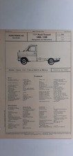 Ford (D): Transit 1000 / 1100 Fahrgestell (VDA-Typenblatt); Juni 1970