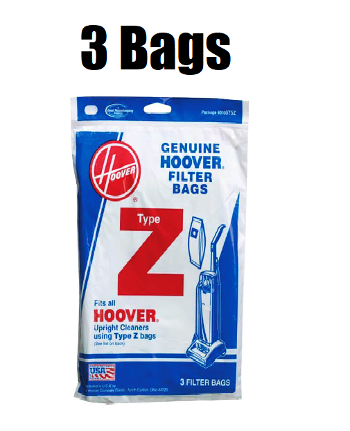 (3) HOOVER Type Z Power Drive Vacuum Bag 4010075Z GENUINE eBay