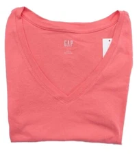 Womens GAP Small (S) Favorite V-Neck NWT Capri Pink (2a11) - 883928