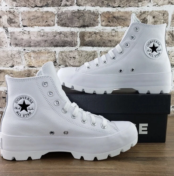 Converse all best sale star leather white