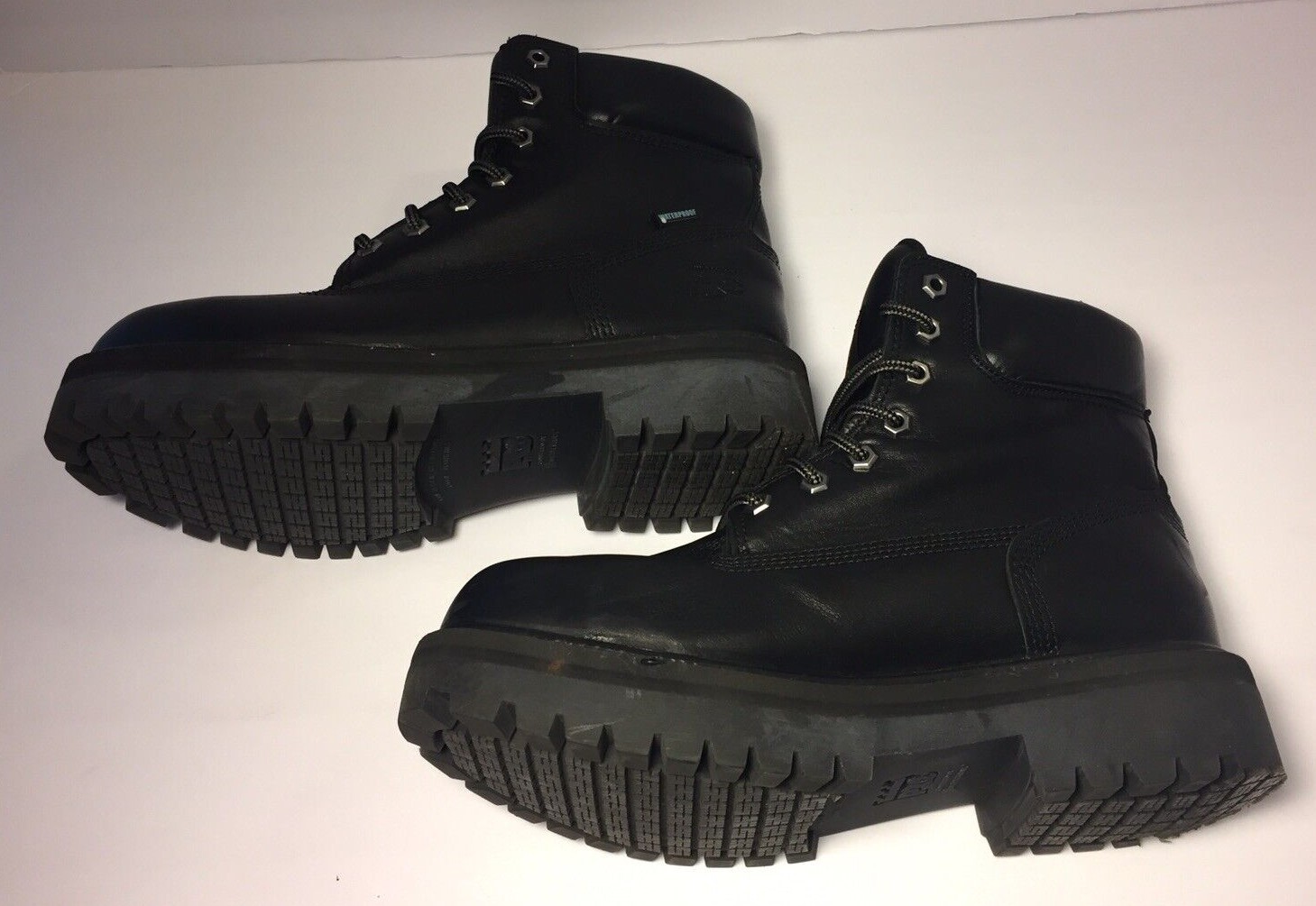 Timberland Pro Steel Toe Work Boots Black Men Sz 8M A1W52 Lace Up