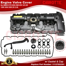 Valve Cover w/ Gasket &Cap& Hose for BMW E70 E82 E90 E91 X3 X5 128i 328i 528i Z4