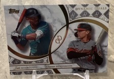 2024 TOPPS DYNAMIC DUALS DUOS #46 JULIO RODRIGUEZ/GUNNAR HENDERSON Card