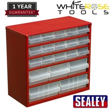 Sealey Cabinet Box 20 Drawer Organiser Tool Box Steel Storage Workshop