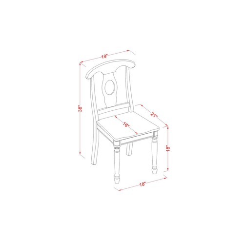 Kitchen Nook Dining Set For 2-Dinette Table And 2 Kitchen Dining Chairs - Picture 5 of 5