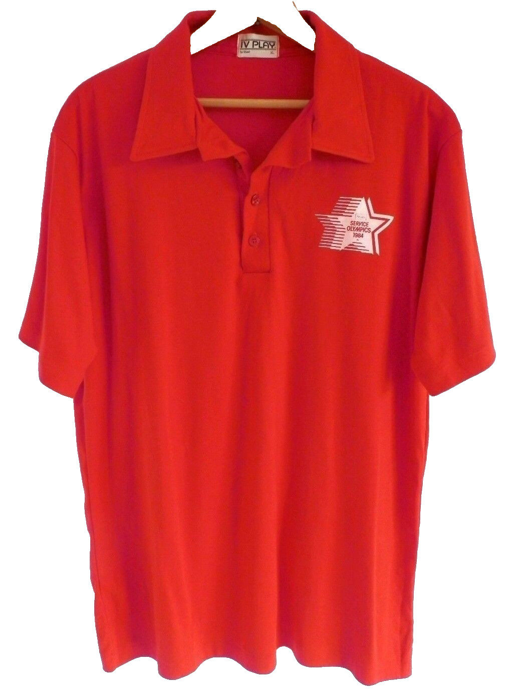 M/L Vtg 80s Sears Department Store Service Olympics Employee Rare Polo Shirt