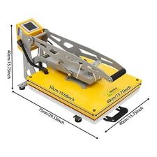 Large Format Clamshell Heat Press Transfer Heat Press Machine + Slide Out