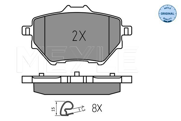Meyle 025 258 3917 Brake Pad Set, Disc Brake For CitroËN Ds Opel Peugeot Toyota-image