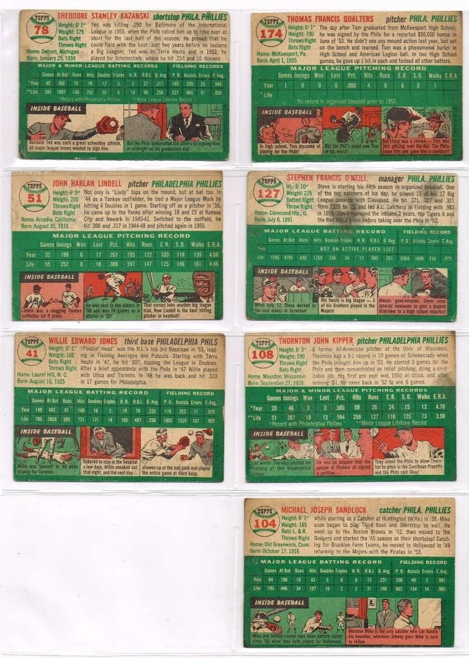 018, Collection of 44, Poor to VG 1952-1956 Topps Cards & Exhibits, FREE S&H - Image 4 of 4