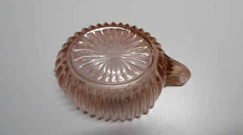 VTG Anchor Hocking Queen Mary Pattern Pink Depression Glass Creamer Oval ribbed - Picture 3 of 3