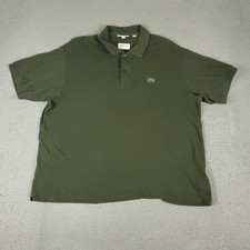 Lacoste Polo Shirt Mens Size 3XL Green Casual Short Sleeve Adult 