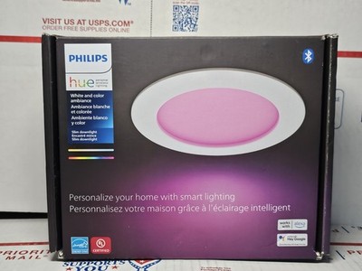 Philips Hue White & Color Ambiance 6'' Slim Downlight LED Smart Light (579573)