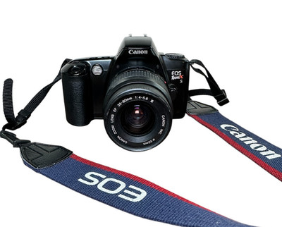 Canon EOS Rebel XS Film Camera 35-80mm Zoom Lens & Shoulder Strap Tested Works