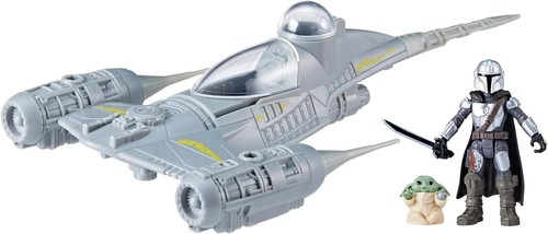 Star Wars Mission Fleet Mando's N1 Starfighter Grogu & Mandalorian Hasbro - Imagen 2 de 5