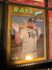 Topps Heritage Gold Jonathan Aranda 1st Base Tampa Bay Rays Trading Card /50