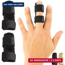 Vive Finger Splint 2 Pack - Universal Finger Straightener - Broken and Trigger