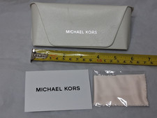 Michael Kors Sunglass Case For Eyewear Glasses CASE ONLY Papers Cloth
