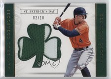 2016 National Treasures St Patrick's Day Jerseys Prime 2/10 George Springer 6fs