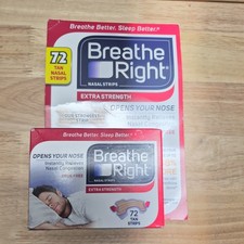 Breathe Right Extra Strength Tan Nasal Strips - 72 Count 11/30/27 Expiration 