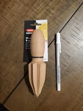 Genuine OXO Good Grips Wooden Citrus Reamer 1064758 New Solid Beechwood