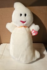 2001 TY Beanie Buddies SPOOKY the GHOST Plush Stuffed Toy 12"  