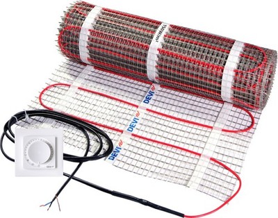 DEVI Fußbodenheizung Dünnbett-Set 2,5 qm Bodenheizung 140F1754 Devireg Room