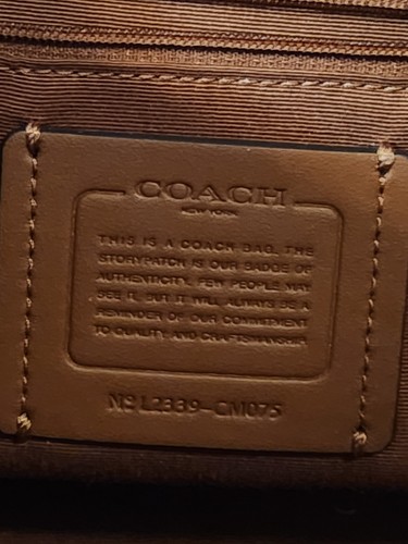 Coach Meadow Schultertasche CM075 modische Damentaschen Redwood Beuteltasche mit Hängeetikett - Bild 2 von 5