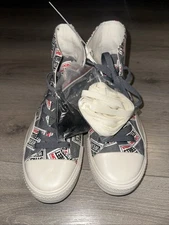 RARE Monogram Vision Street Wear Skate HiTop Shoes Size 8