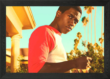 snow fall Framed Wall Art Poster Canvas Print Picture