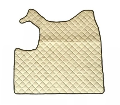Beige Zentral Fußmatte Eco Leder Abdeckung für Volvo FH13 2010-2012 Manuell