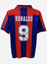 Ronaldo Nazario Signed FC Barcelona Jersey