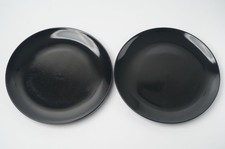 IKEA 12011 Black Stoneware 10 5/8" Dinner Plates Set of 2