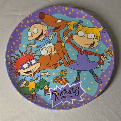 Zak Designs Rugrats Kids Plate Multicolor Plastic Cartoon Dishwasher Safe