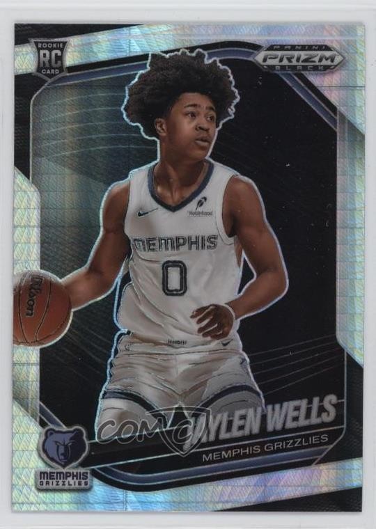 2024-25 Panini Prizm Black Hyper Prizm Jaylen Wells #34 Rookie RC